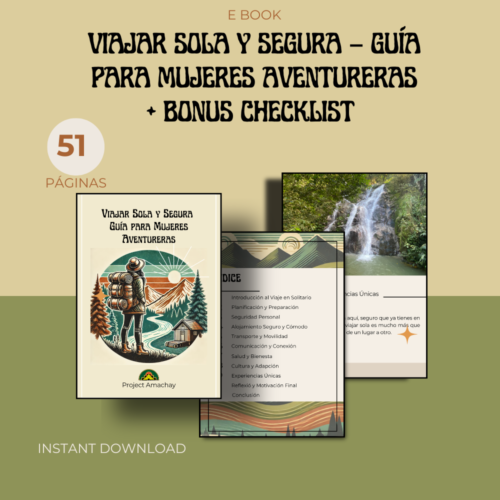 Viajar Sola y Segura – Guía para Mujeres Aventureras + BONUS Checklist